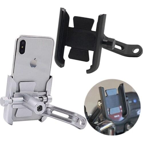 Universal Auto Car Moblie Phone Holder GPS Support Bracket Aluminum Alloy Shockproof Motorcycle Motorbike Bike Phone Bracket