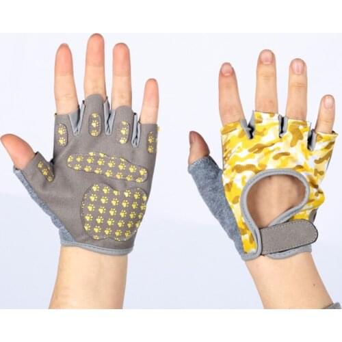 Cycling Anti Slip Shock Absorbing Padded Breathable Fingerless Sports Gloves, Sweat-Resistant Thickened Mountain Bike Gloves