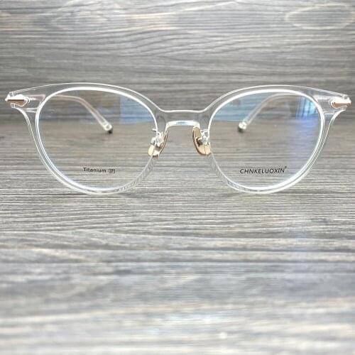 Top Quality Vintage Acetate Oval Optical Eyeglass Glasses Men and Women Prescription Myopia Glasses Frame Retro Reading Eyewear