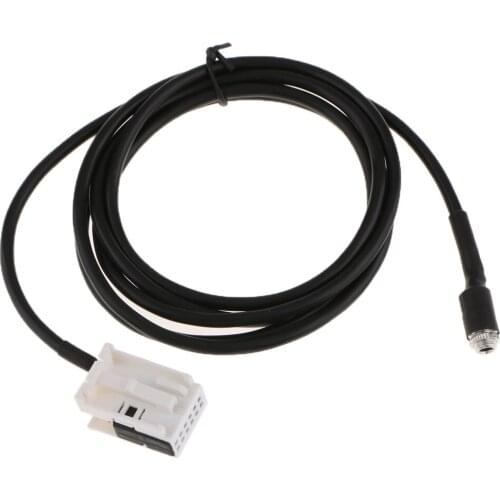 3.5mm Female Jack AUX AUDIO Cable Input Adapter For VW Golf 6 RCD510 RCD310