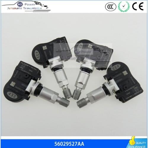4PCS 433MHz Tire Pressure Monitoring System Sensor 68078768AA Tire Pressure Sensor 56029527AA For Chrysler 200 300 for Dodge