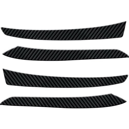 4pcs/set Carbon Fiber Style Rear Tail Light Lamp Eyebrow Decor Frame Trim Moulding Fit For Toyota Highlander 2018 2019