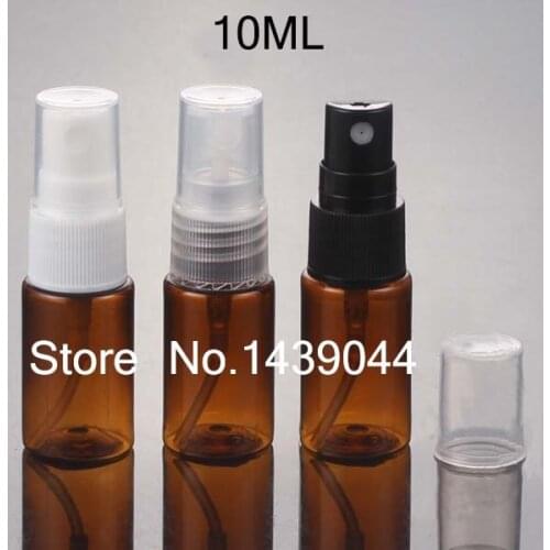 50pieces/lot) empty 10ml brown perfume bottle Spray Pump Bottle amber pump bottle