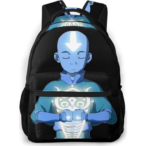 Avatar The Last Airbender School Bags Aangs Avatar State With Raava Beautiful backpack for Men Women