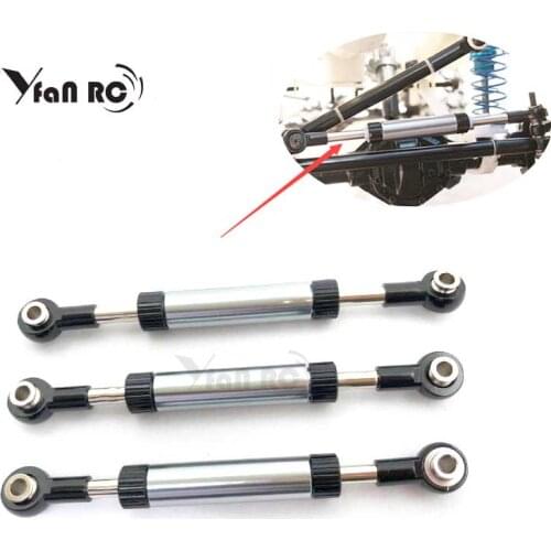 RC Crawlar Car Part Metal Adjustable Steering Servo Link Rod For 1/10 Crawlar Car TRX4 TRX-4 T4 SCX10 D90 90046 CC01