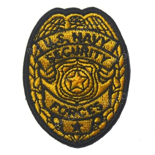 US SECURITY Embroidery Patch USA NAVY Patch Military Hook&Loop Patches Tactical Emblem Applique Combat Embroidered Badges