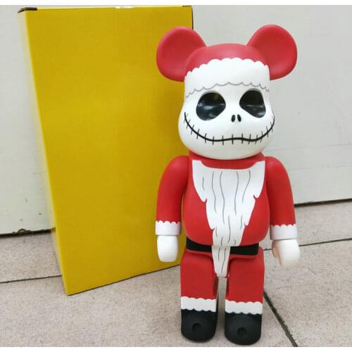 28cm 400% Santa Claus Bearbrick Bear@Brick Action Figures Bear PVC Model Figures Kids Toys Children Birthday Gifts