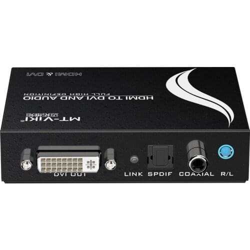 MT-VIKI HDMI to DVI FHD Video Converter and SPDIF Coxial 3.5mm L/R Digital Audio Toslink Fibre Optic Stereo Adapter Extractor