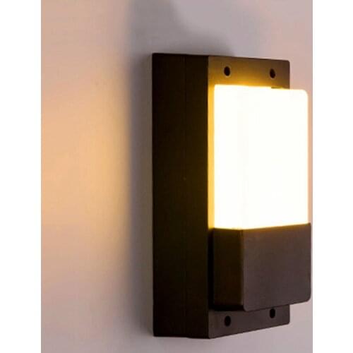 Thrisdar Nordic Outdoor Villa Garden Led Wall Lamp Waterproof Balcony Corridor Wall Sconces Hotel Building Exterior Wall Light