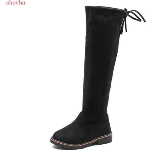 New Children Over Knee Boots Girl Shoes Knee Fashion Children Boots Autumn And Winter Princess Girls Students Shoes