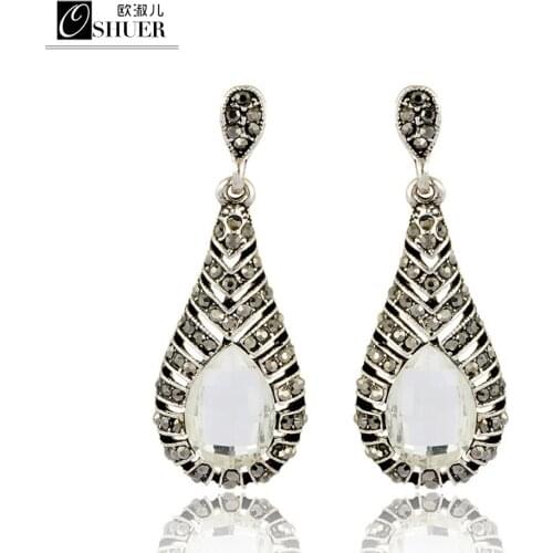New Fashion luxury rhinestones waterdrop Earring for lady jewelry