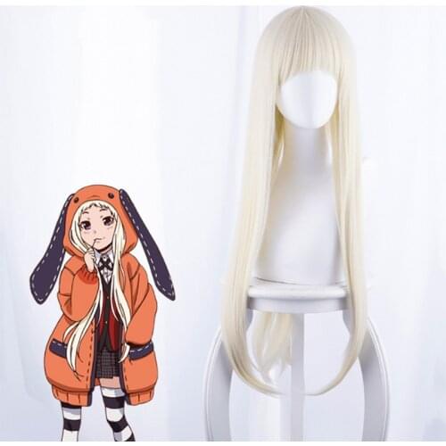 Anime Kakegurui Compulsive Gambler Cosplay Wigs Runa Yomozuki Cosplay Wigs Heat Resistant Synthetic Wig Halloween Party