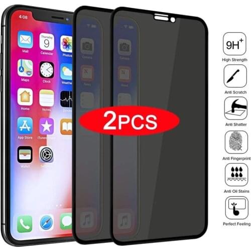 Full Screen Privacy Tempered Glass Anti-spy Film For IPhone 11 Pro Max 12 Mini ProMax X XS XR 6S 7 8 Plus SE 20 Screen Protector