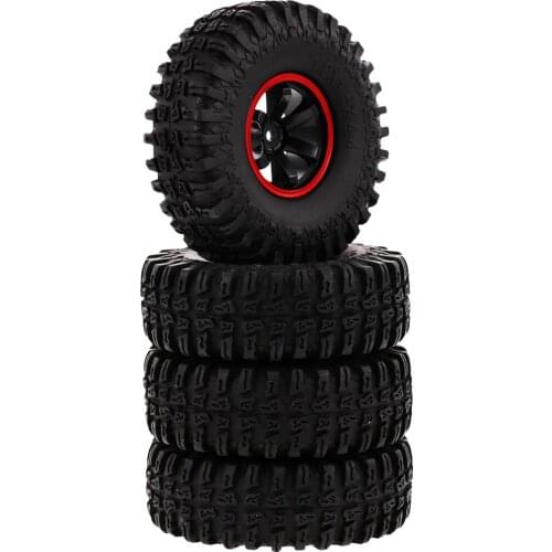 115mm Rubber Tires Tyres 1.9' Wheels for 1/10 HSP Redcat Traxxas Axial SCX10 D90 RC Rock Crawler Buggy Cars