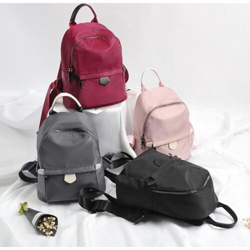 2020 Backpack Women Backpack Fashion Women Shoulder Bag solid color School Bag For Teenage Girl Children Backpacks Travel Bag