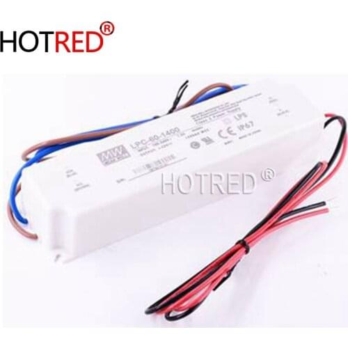 Meanwell LPC-60-1400 Switching power supply LED driver constant current Single output 60W 1400mA for 1pcs Cob Cree CXB3590 led
