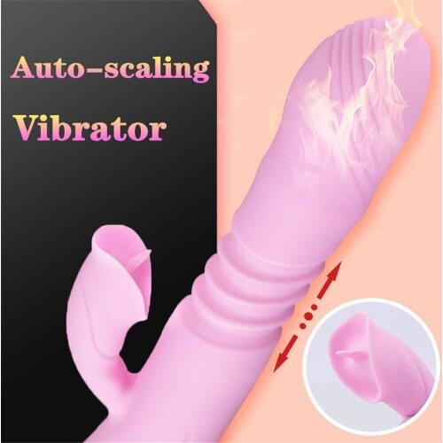 Telescopic Tongue Licking Vibrators Women Sex Toys Adults Erotic Vagina Vibrator Faloimitator Sextoy Couple USB Sex Machine