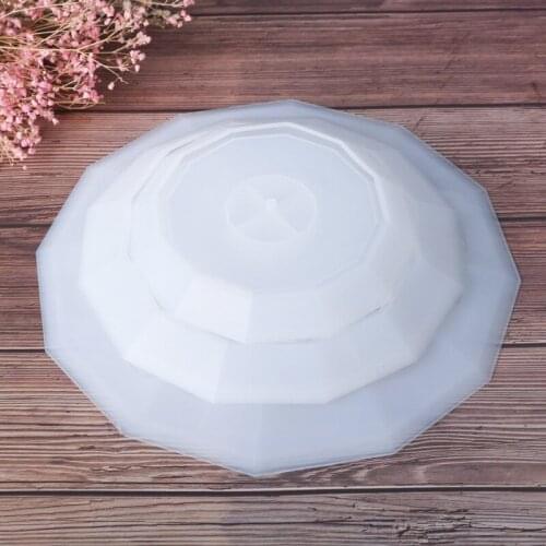 3 Layer Clear Fruit Plate Tea Tray Mold Silicone Mirror Crystal Coaster Plate Mold DIY Resin Epoxy Casting Mould