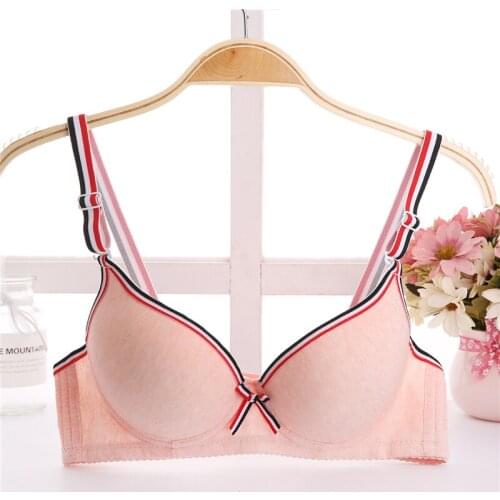 Comfort Soft Seamless Cotton Bras Push Up Underwire Lingerie for Women Push Up Cotton Adjustable Super Gather Lingerie Bras