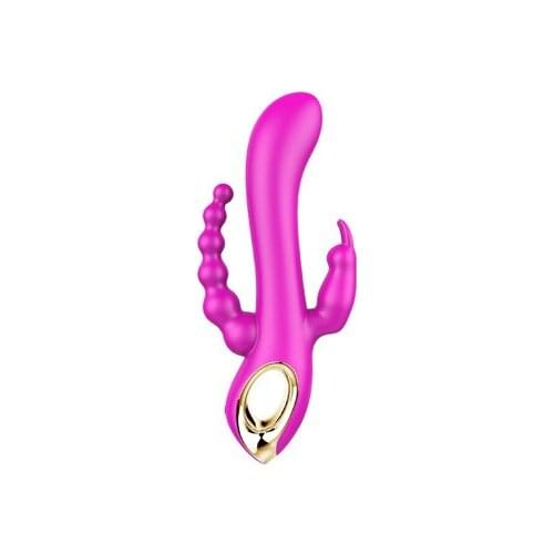 10 speed three head vibration Rabbit Vibrator Triple stimulation clitoral stimulator G Spot massage anal sex toys