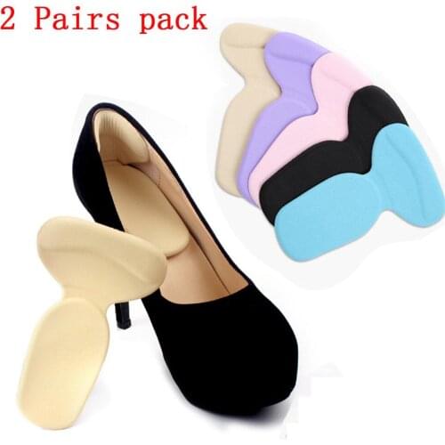 2pairs High Heel Grips Shoe Cusion Pad Insert Self Adhesive Insoles Foot Protect
