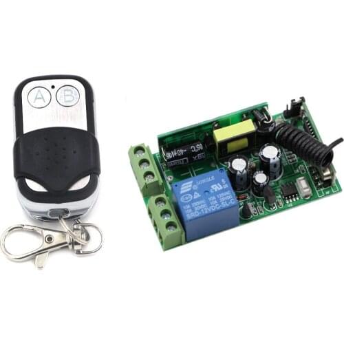 AC 85V 110V 220V 230V 250V 1 CH Remote Control Switch System High Quality Wireless Lighting Receiver With Waterproof Transmitter