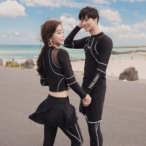Womens 4pcs Men 3pcs Rash Guard Long Sleeve Crop Swim Surf Shirt Tights UPF50 Sun UV Protection Yoga Running Athletic Tracksuit
