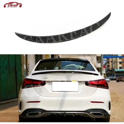 Carbon Fiber Material Rear Spoiler Wing Decoration for Mercedes Benz W177 A180 A200 A220 A35 AMG Sedan 4 door 2019 2020 Styling