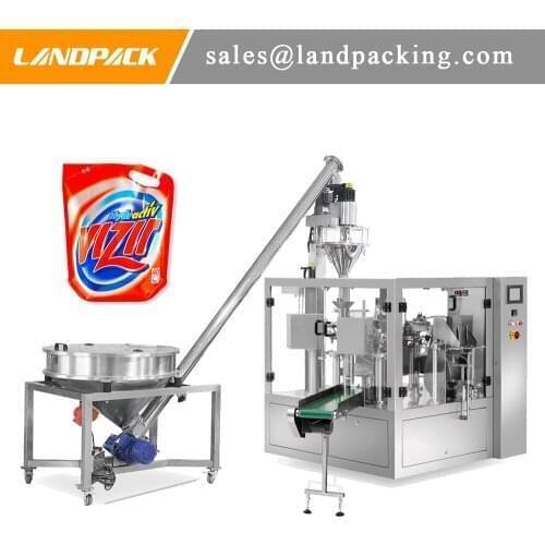 10g~2500g Washing Powder Stand Up Spout Pouch Filling Machine Efficient