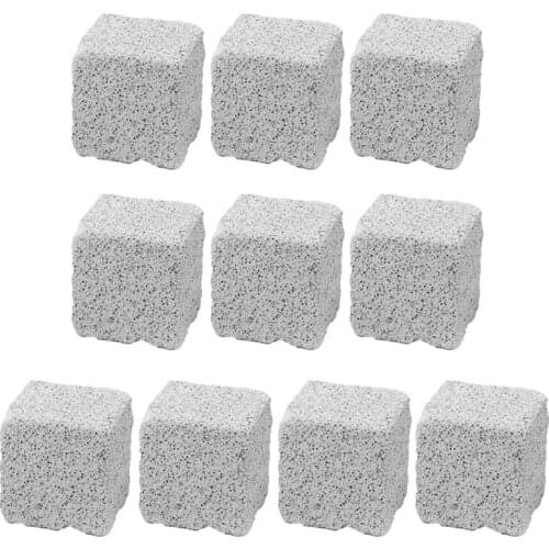 10Pcs Hamster Chew Toy Lava Square Stone Teeth Grinding Toys Mineral Stone Chew Toy for Chinchilla Rabbit Bunny