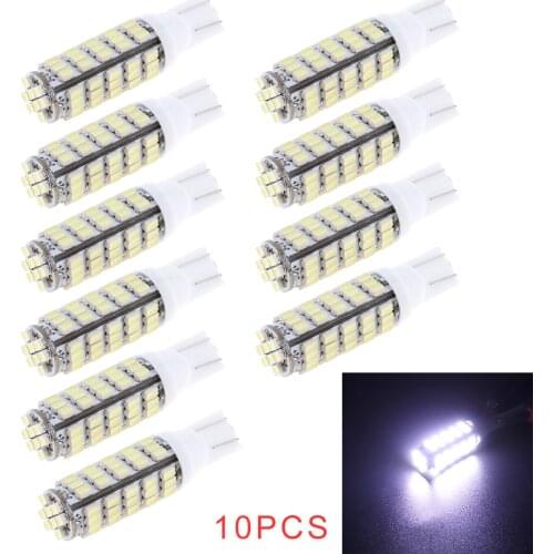 10pcs T10 68-SMD Led Bulbs Super Bright White T10 68-SMD LED W5W 194 906 168 Reverse Backup Light Bulbs for Cars Vehicles Autos