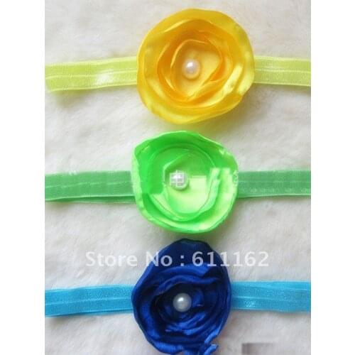 2018 best sale 200pcs Childrens curling pearl spend face hair band, headwear, roast side spent fine hair band