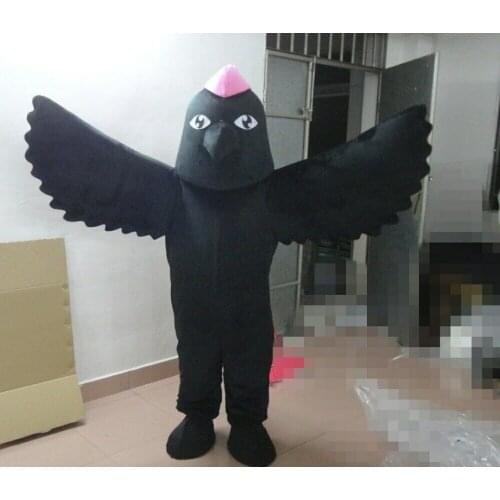 2019 Black Eagle Mascot Costume Suits Cosplay Party Game Dress Outfits Advertising Interesting Apparel Cartoon Character Clothes