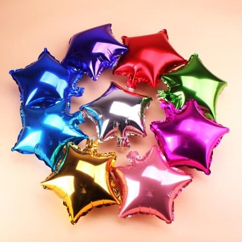 25pcs/Lot 18inch Star Foil Helium Balloons Birthday Party Decoration Wedding globos Decor Air Balloons Event Party Supplies 6Z