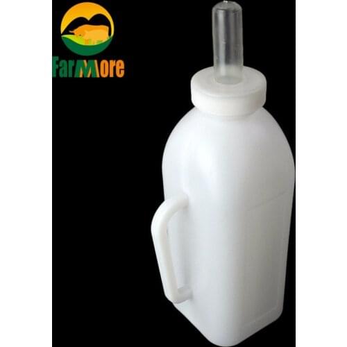 2L Livestock Nursing Bottle Milk Feeder Nipple Bottle Bucket Sheep Cattle Horse