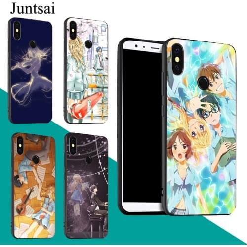 Your lie in April Anime Case For Redmi Note 9 Pro 9S 8T 8 Pro 9A 9C For Mi 9 9T Note 10 Lite For POCO X3 Couqe