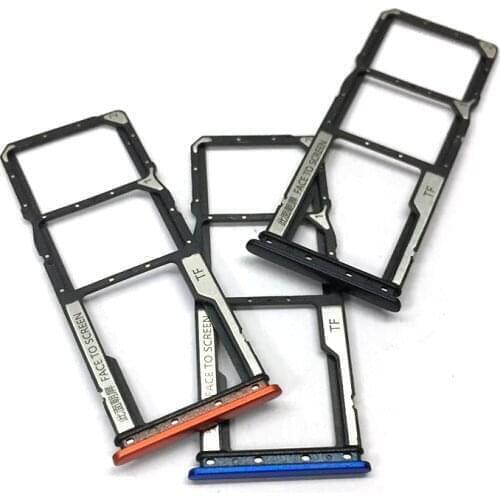 50PCS Sim Tray Holder For Xiaomi Redmi 9C Redmi9C SIM Card Tray Slot Holder Adapter Socket Repair Parts