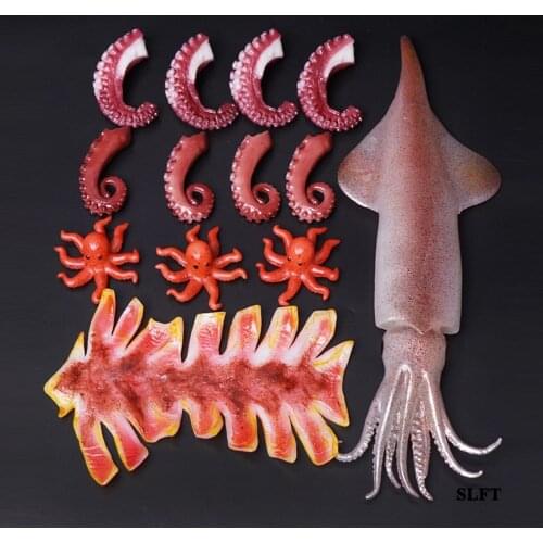 Cuttlefish squid slices simulation fake model for Kitchen cabinet dining room hotel restaurant store shop decoration props