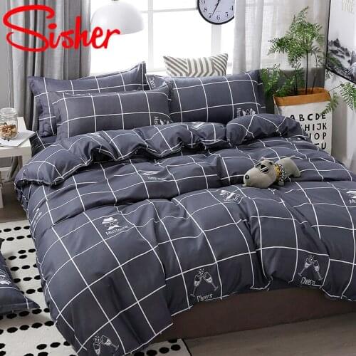 Cartoon Cute Kid Bedding Set Modern Duvet Cover Set King Size Single Double Queen Bed Linen Sheets Quilt Covers Brief Bedclothes