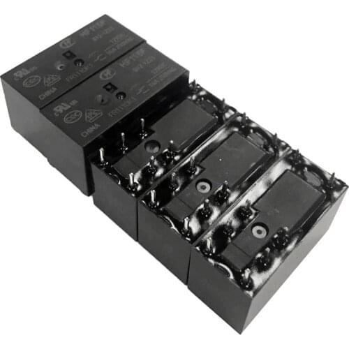 5 Pcs Mini Power Relay (HF115F ), 8-pin PCB Mount Circuit Board Relays, Electrical Relays, 1 ON, 1 OFF