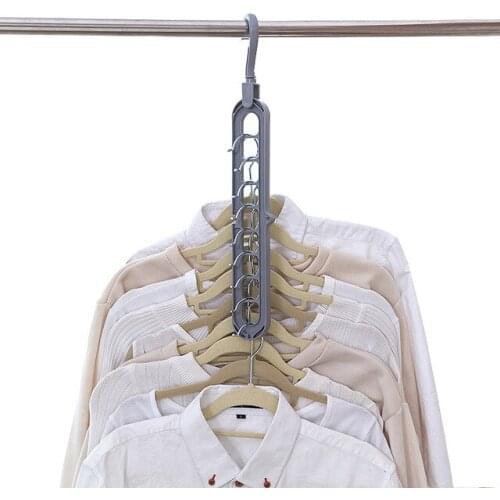 Multi-port Support Circle Clothes Hanger Clothes Drying Rack Multifunction Plastic Scarf Clothes Hangers Hangers Storage Racks