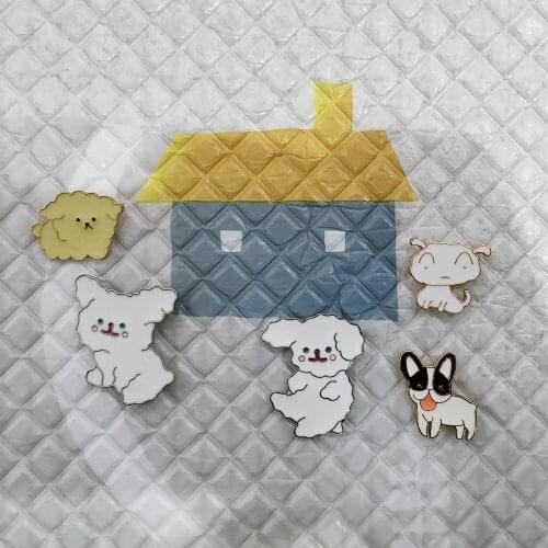 Fashion Enamel Lapel Cartoon dog Pins Brooches Badges Backpack Cute Pins Gifts For Friends Wholesale Jewelry