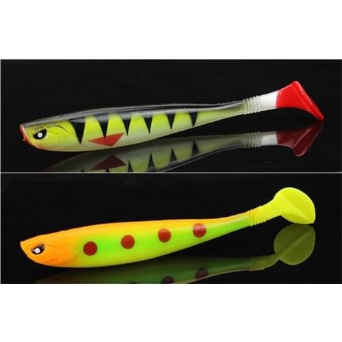 448D 5pcs Soft Fishing Lure 12cm 10g PVC Bait Lures Kit Shad Worms Bass Pike Minnow Swimbait Fish Lure High Quality