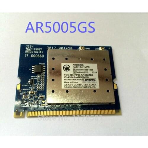 New Wireless Card AR5005G AR5BMB5 AR5005GS Mini PCI 54Mbps 802.11bg WIFI CARD