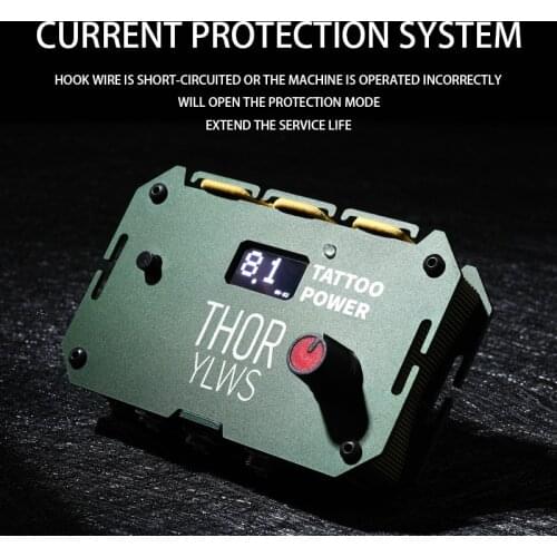 New Design THOR Wireless Tattoo Power Supply For Permanent Makeup Rotary Machine Tattoo Gun