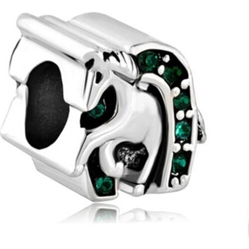 Fit Pandora charm bracelets Luck Horse Unicorn Charm Bead for Bracelet For Pink Blue Roof Beads beads for jewelry making