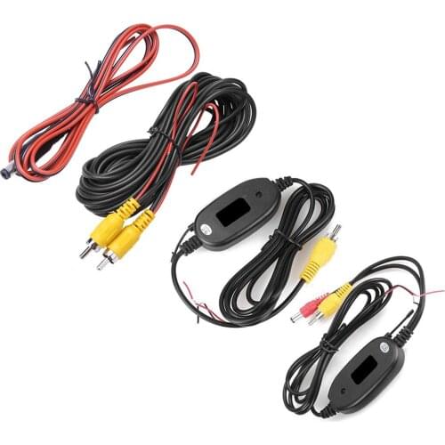 Durable Rear View Camera Video Cable 20ft RCA Video Cable Wireless Video Transmitter Receiver for Car Parking Camera