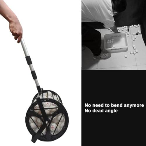 Roller Type Table Tennis Picker Polyester Nylon Large Capacity Picking Ball Frame Machine Durable Ping-pong Training Accessories