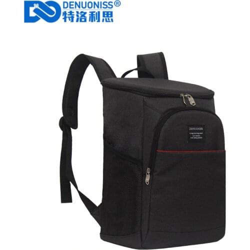 DENUONISS Large Capacity Men Backpack For Picnic Waterproof Food Backpack With Bottle Opener Thermal Backpack