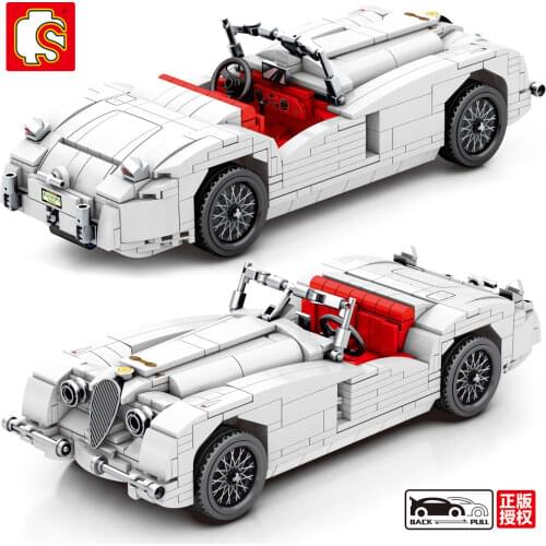 SEMBO 715PCS High-tech City Mechanical Pull Back Speed Classic Car Building Block Toy Creator Ideas DIY Gifts For Kids